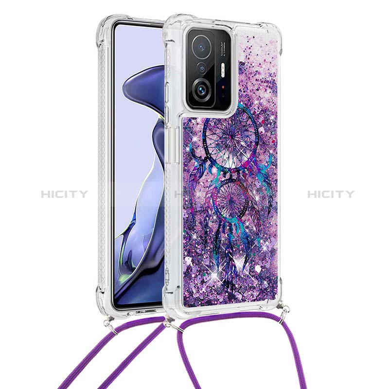 Funda Silicona Carcasa Goma Bling-Bling con Acollador Cordon Lanyard S02 para Xiaomi Mi 11T 5G