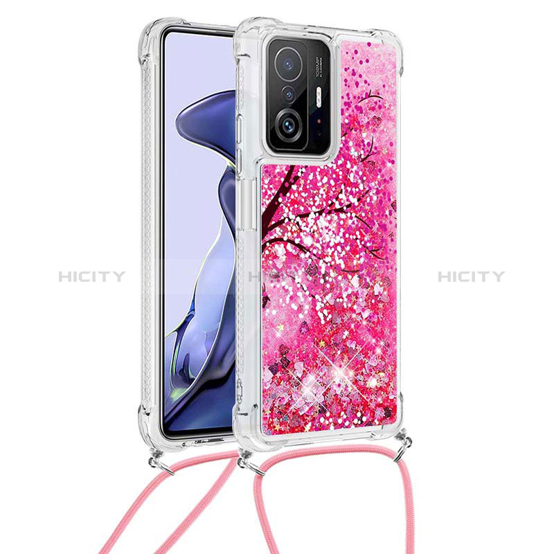 Funda Silicona Carcasa Goma Bling-Bling con Acollador Cordon Lanyard S02 para Xiaomi Mi 11T 5G