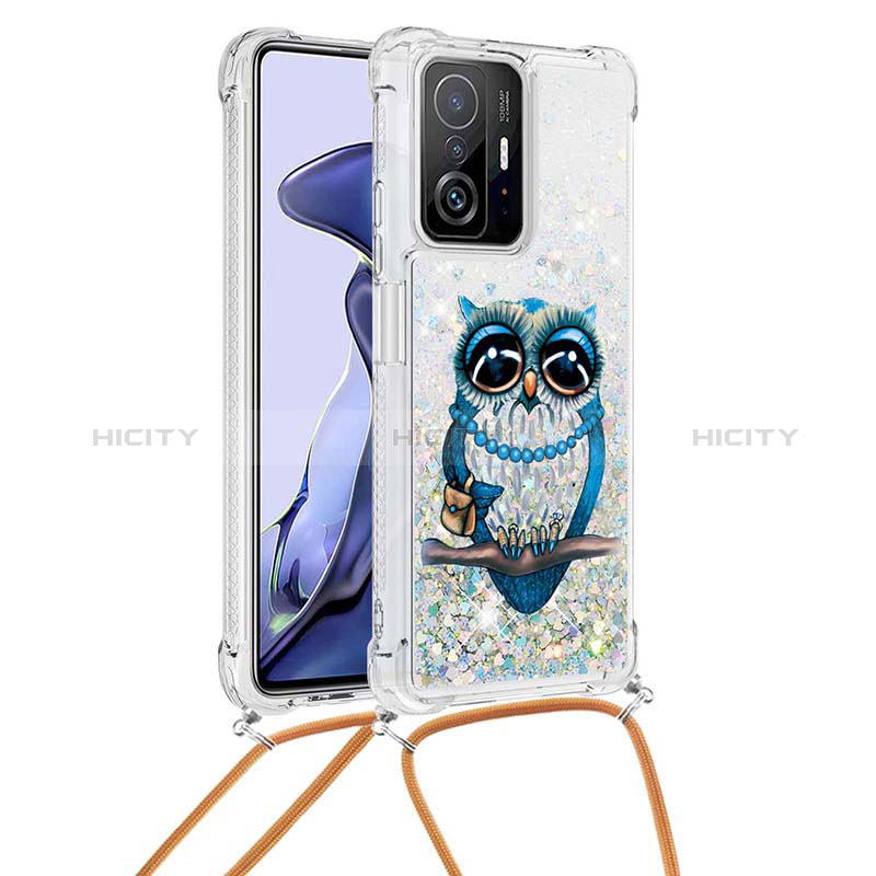 Funda Silicona Carcasa Goma Bling-Bling con Acollador Cordon Lanyard S02 para Xiaomi Mi 11T 5G Multicolor