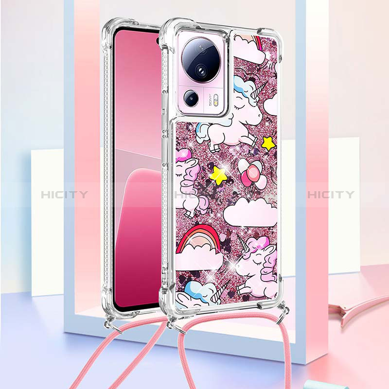 Funda Silicona Carcasa Goma Bling-Bling con Acollador Cordon Lanyard S02 para Xiaomi Mi 12 Lite NE 5G