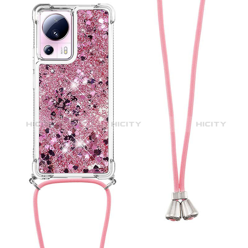 Funda Silicona Carcasa Goma Bling-Bling con Acollador Cordon Lanyard S03 para Xiaomi Civi 2 5G