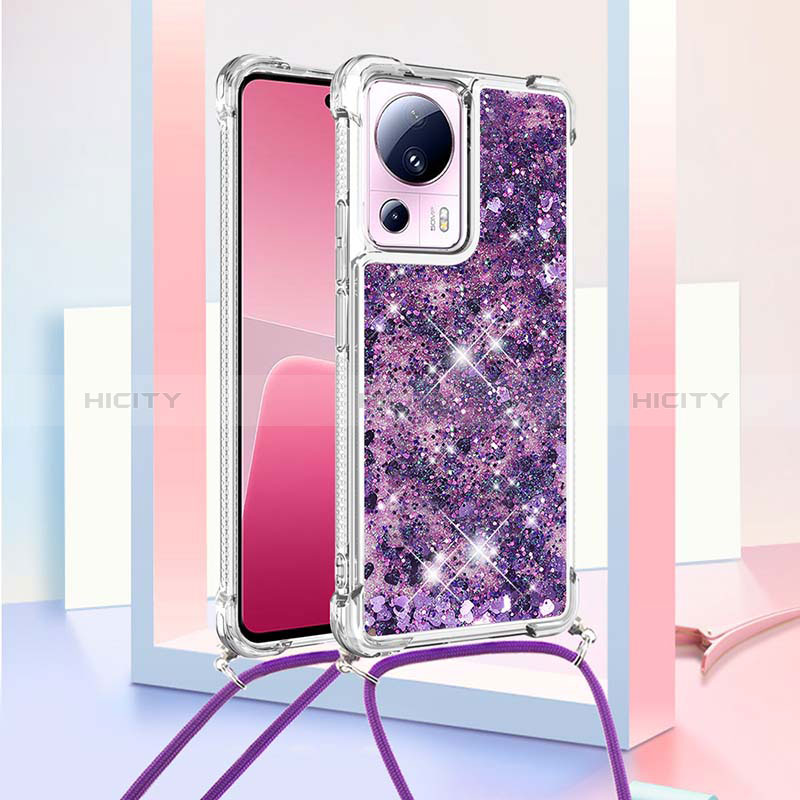 Funda Silicona Carcasa Goma Bling-Bling con Acollador Cordon Lanyard S03 para Xiaomi Civi 2 5G