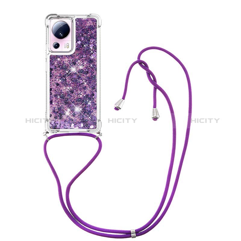 Funda Silicona Carcasa Goma Bling-Bling con Acollador Cordon Lanyard S03 para Xiaomi Civi 2 5G