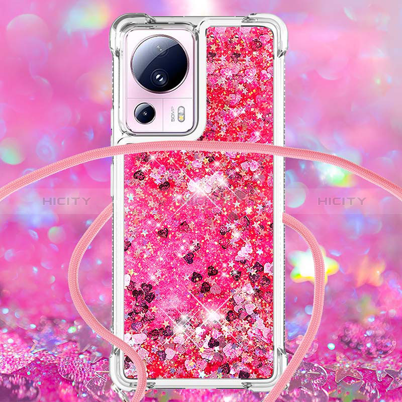 Funda Silicona Carcasa Goma Bling-Bling con Acollador Cordon Lanyard S03 para Xiaomi Civi 2 5G