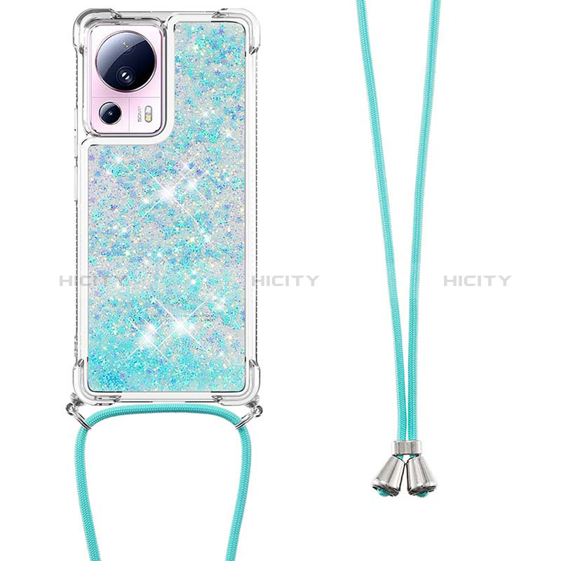 Funda Silicona Carcasa Goma Bling-Bling con Acollador Cordon Lanyard S03 para Xiaomi Civi 2 5G