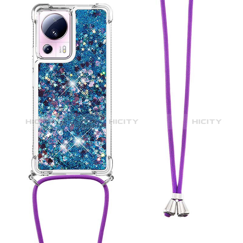 Funda Silicona Carcasa Goma Bling-Bling con Acollador Cordon Lanyard S03 para Xiaomi Civi 2 5G