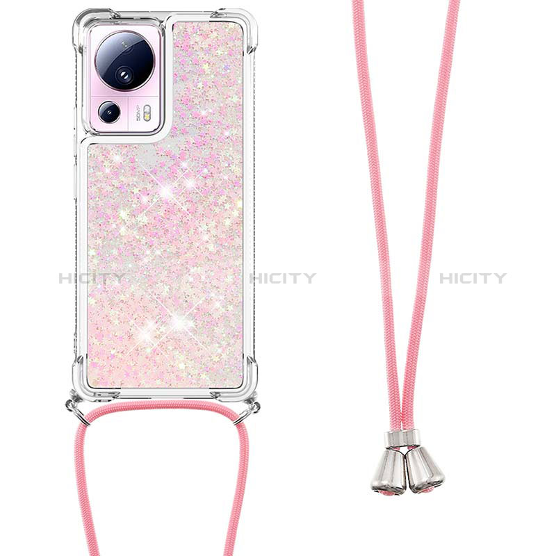 Funda Silicona Carcasa Goma Bling-Bling con Acollador Cordon Lanyard S03 para Xiaomi Civi 2 5G