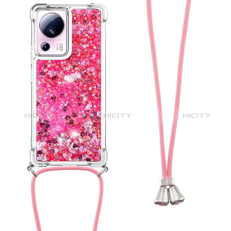 Funda Silicona Carcasa Goma Bling-Bling con Acollador Cordon Lanyard S03 para Xiaomi Civi 2 5G