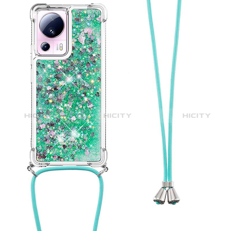 Funda Silicona Carcasa Goma Bling-Bling con Acollador Cordon Lanyard S03 para Xiaomi Mi 12 Lite NE 5G