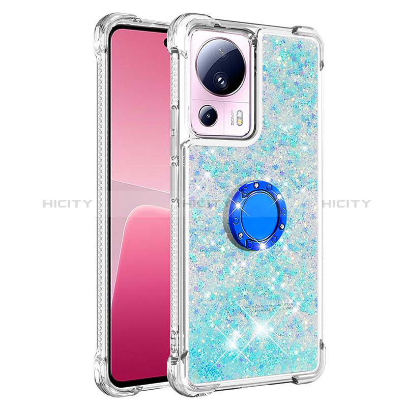 Funda Silicona Carcasa Goma Bling-Bling con Anillo de dedo Soporte S01 para Xiaomi Civi 2 5G