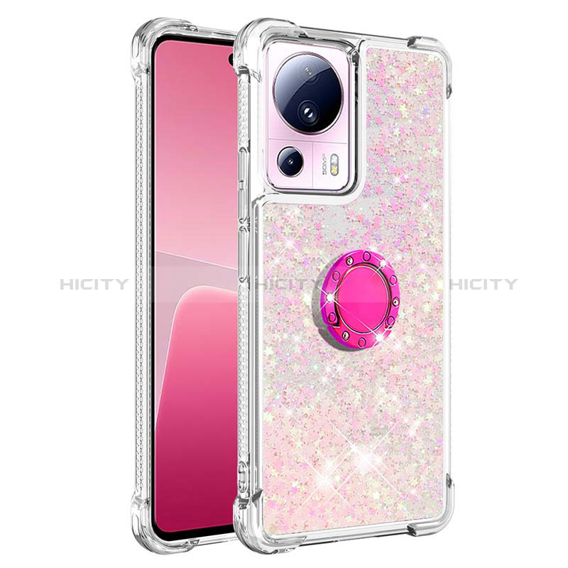 Funda Silicona Carcasa Goma Bling-Bling con Anillo de dedo Soporte S01 para Xiaomi Civi 2 5G