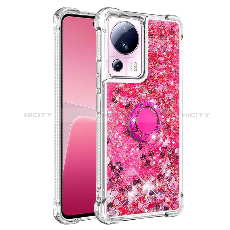 Funda Silicona Carcasa Goma Bling-Bling con Anillo de dedo Soporte S01 para Xiaomi Civi 2 5G