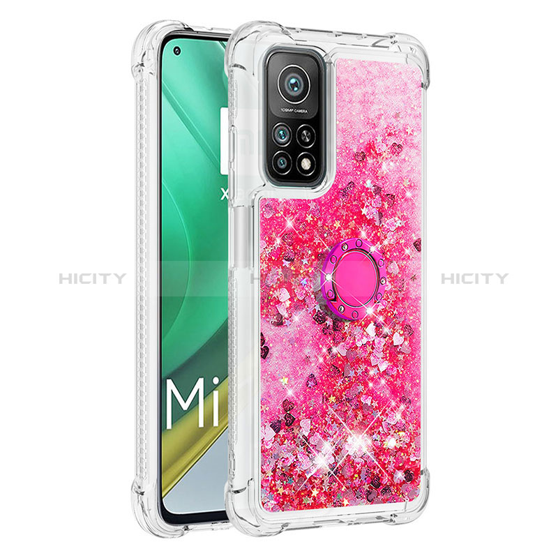 Funda Silicona Carcasa Goma Bling-Bling con Anillo de dedo Soporte S01 para Xiaomi Redmi K30S 5G