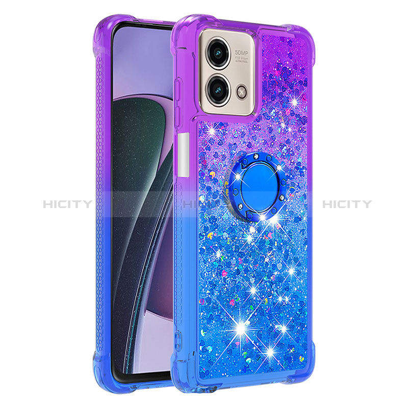 Funda Silicona Carcasa Goma Bling-Bling con Anillo de dedo Soporte YB2 para Motorola Moto G Stylus (2023) 5G