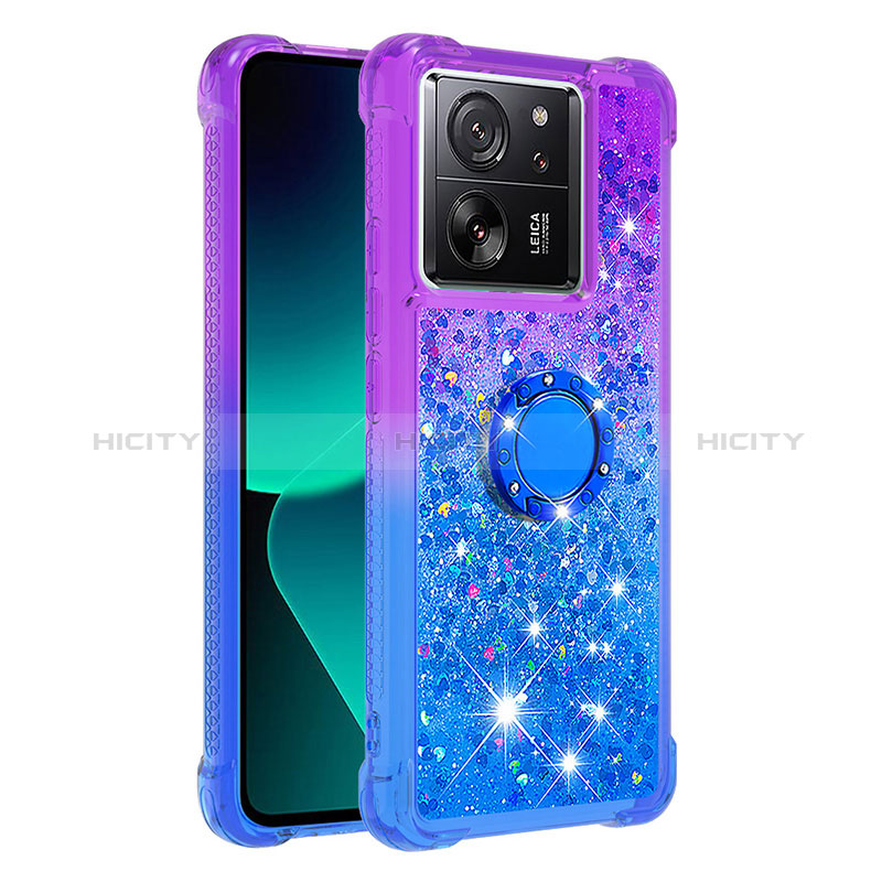 Funda Silicona Carcasa Goma Bling-Bling con Anillo de dedo Soporte YB2 para Xiaomi Redmi K60 Ultra 5G