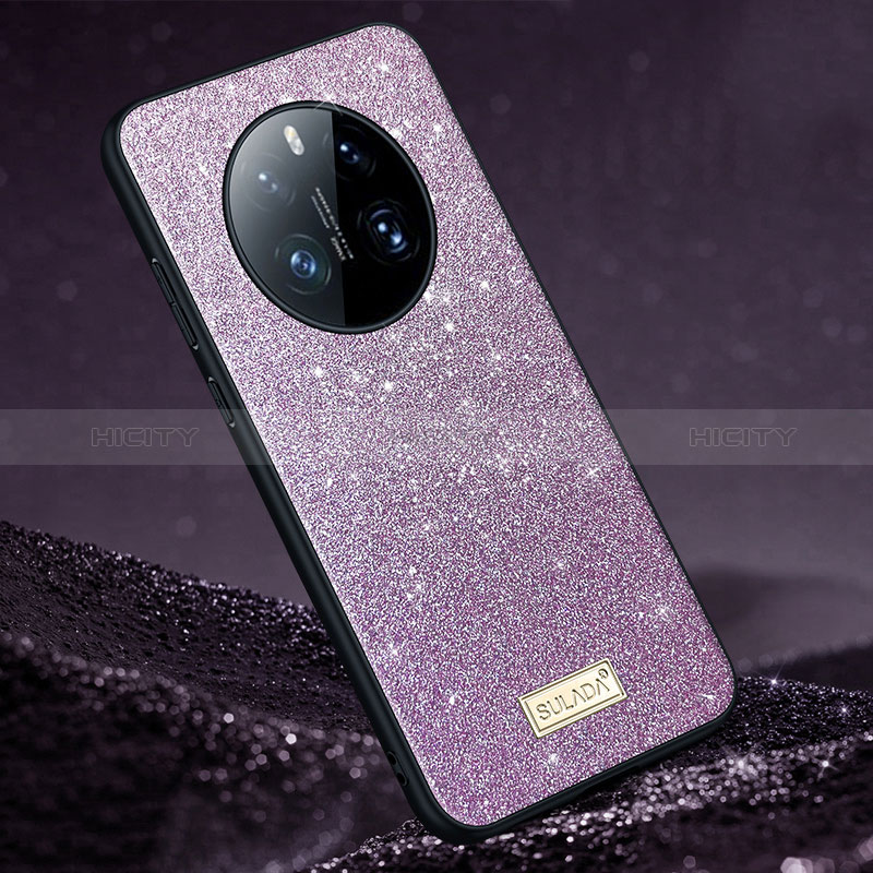 Funda Silicona Carcasa Goma Bling-Bling LD1 para Huawei Mate 50 Morado