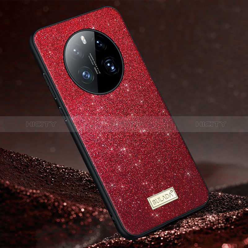 Funda Silicona Carcasa Goma Bling-Bling LD1 para Huawei Mate 50 Rojo