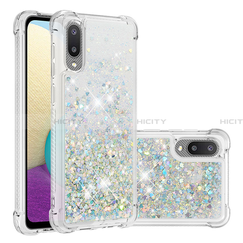 Funda Silicona Carcasa Goma Bling-Bling S01 para Samsung Galaxy A02