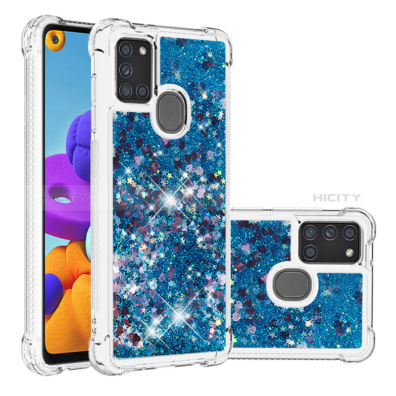 Funda Silicona Carcasa Goma Bling-Bling S01 para Samsung Galaxy A21s