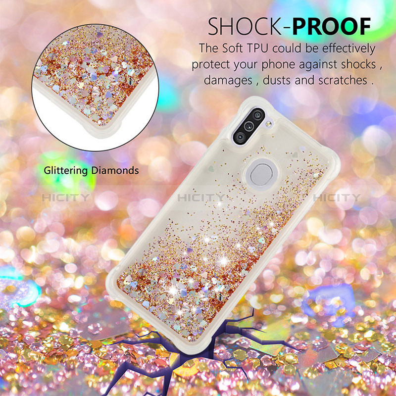 Funda Silicona Carcasa Goma Bling-Bling S01 para Samsung Galaxy M11