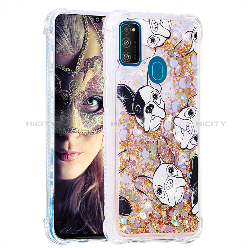 Funda Silicona Carcasa Goma Bling-Bling S01 para Samsung Galaxy M21