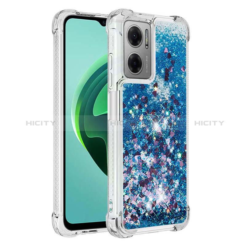 Funda Silicona Carcasa Goma Bling-Bling S01 para Xiaomi Redmi Note 11E 5G Azul