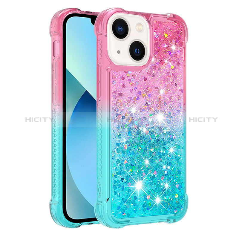 Funda Silicona Carcasa Goma Bling-Bling S02 para Apple iPhone 13