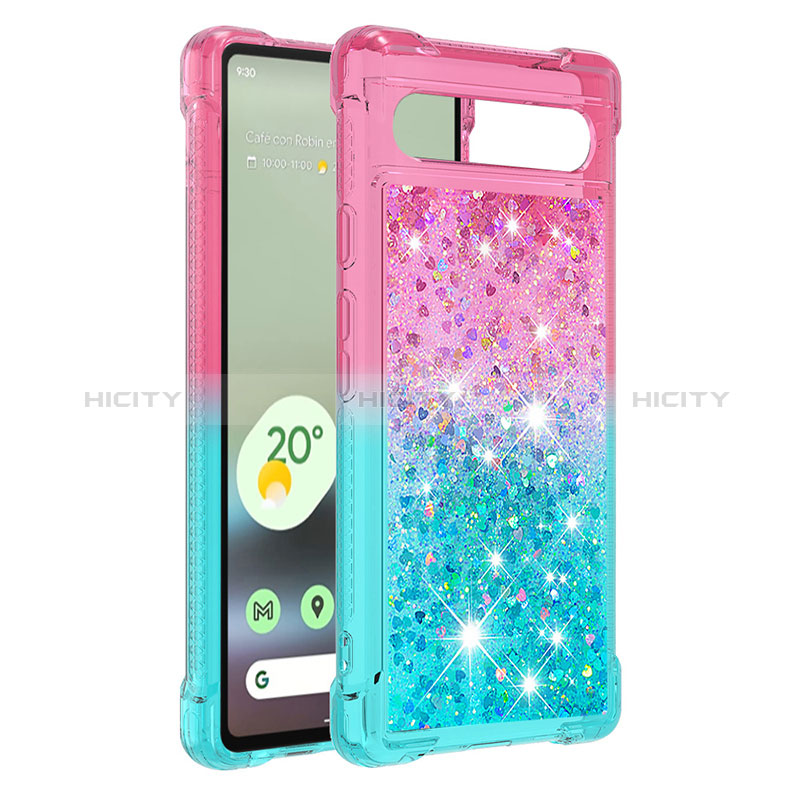 Funda Silicona Carcasa Goma Bling-Bling S02 para Google Pixel 7a 5G