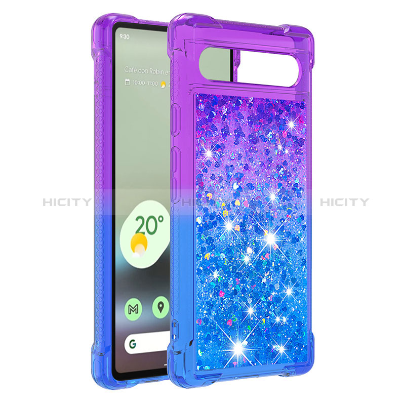 Funda Silicona Carcasa Goma Bling-Bling S02 para Google Pixel 7a 5G