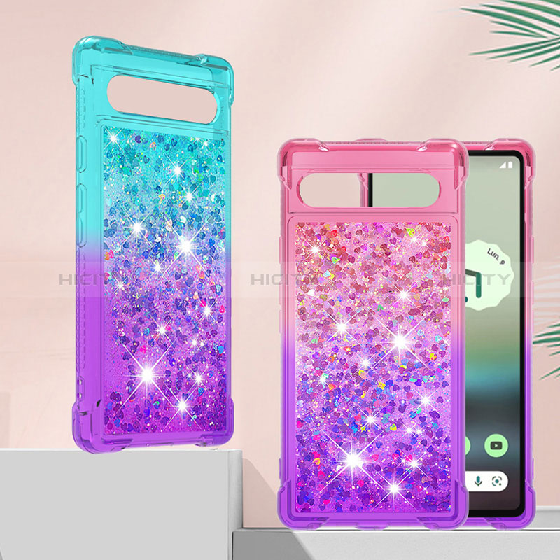 Funda Silicona Carcasa Goma Bling-Bling S02 para Google Pixel 7a 5G