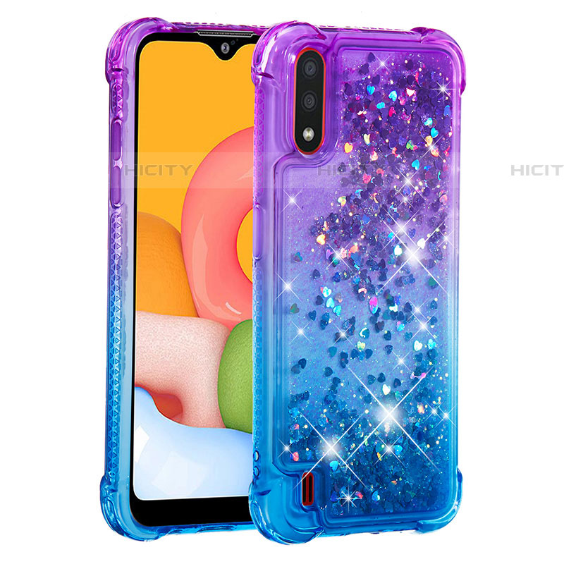 Funda Silicona Carcasa Goma Bling-Bling S02 para Samsung Galaxy A01 SM-A015