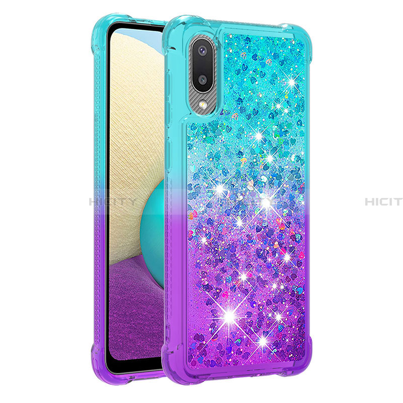 Funda Silicona Carcasa Goma Bling-Bling S02 para Samsung Galaxy A02