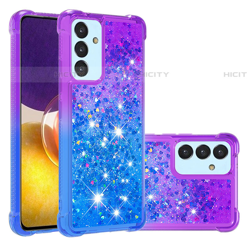 Funda Silicona Carcasa Goma Bling-Bling S02 para Samsung Galaxy A05s Morado