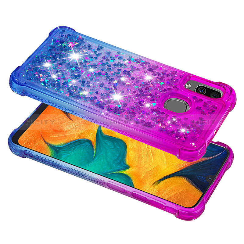 Funda Silicona Carcasa Goma Bling-Bling S02 para Samsung Galaxy A30