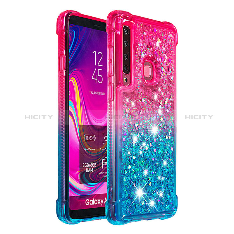 Funda Silicona Carcasa Goma Bling-Bling S02 para Samsung Galaxy A9 (2018) A920 Rosa