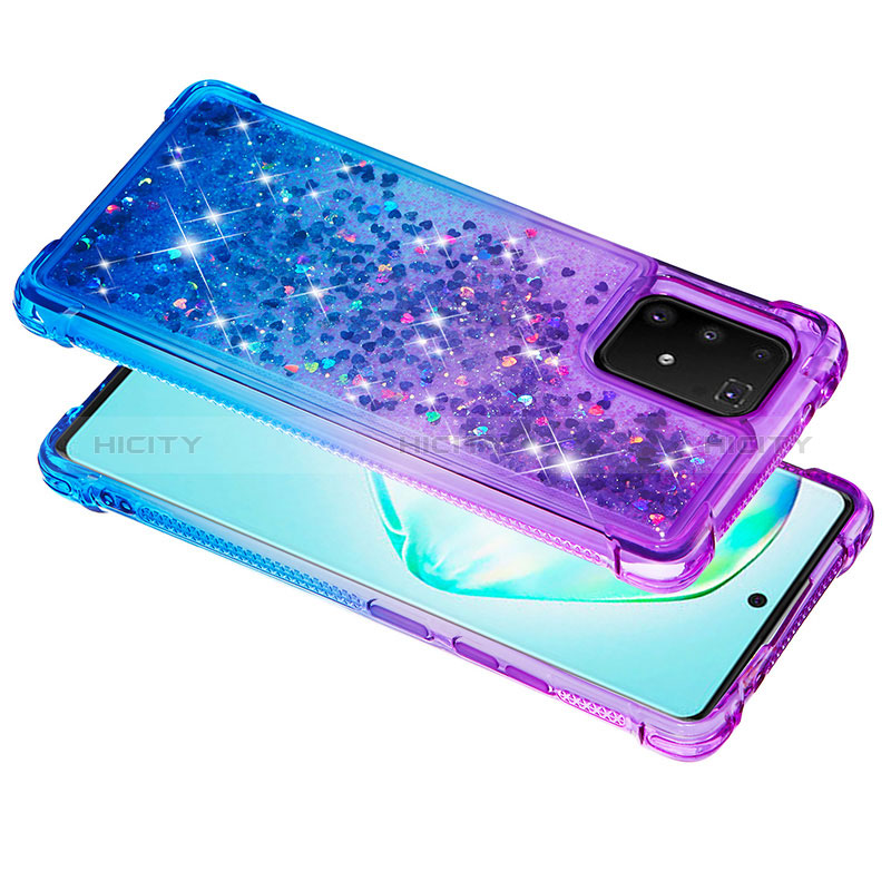 Funda Silicona Carcasa Goma Bling-Bling S02 para Samsung Galaxy A91