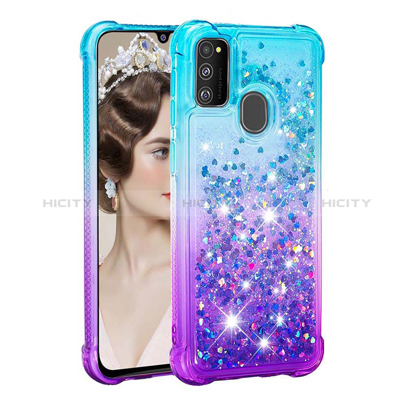 Funda Silicona Carcasa Goma Bling-Bling S02 para Samsung Galaxy M21