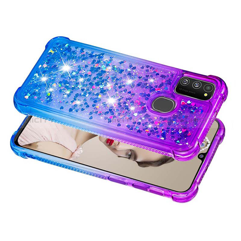 Funda Silicona Carcasa Goma Bling-Bling S02 para Samsung Galaxy M21