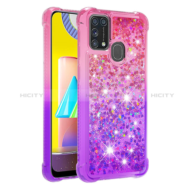 Funda Silicona Carcasa Goma Bling-Bling S02 para Samsung Galaxy M31 Prime Edition