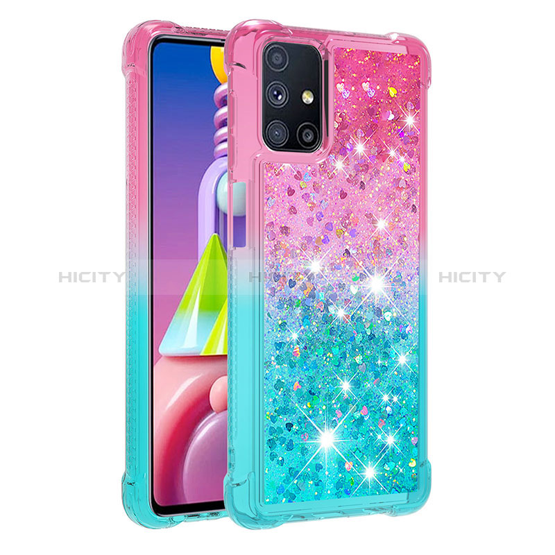 Funda Silicona Carcasa Goma Bling-Bling S02 para Samsung Galaxy M51