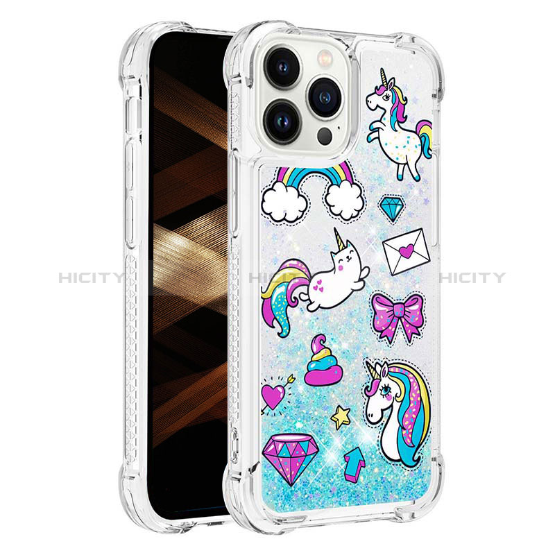 Funda Silicona Carcasa Goma Bling-Bling S03 para Apple iPhone 14 Pro