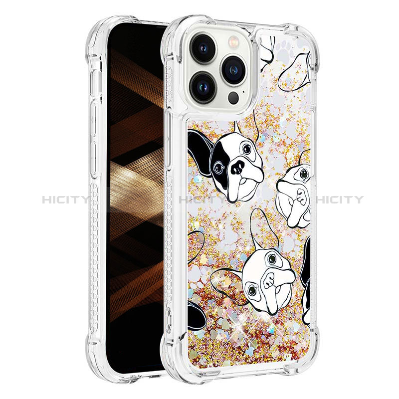 Funda Silicona Carcasa Goma Bling-Bling S03 para Apple iPhone 15 Pro