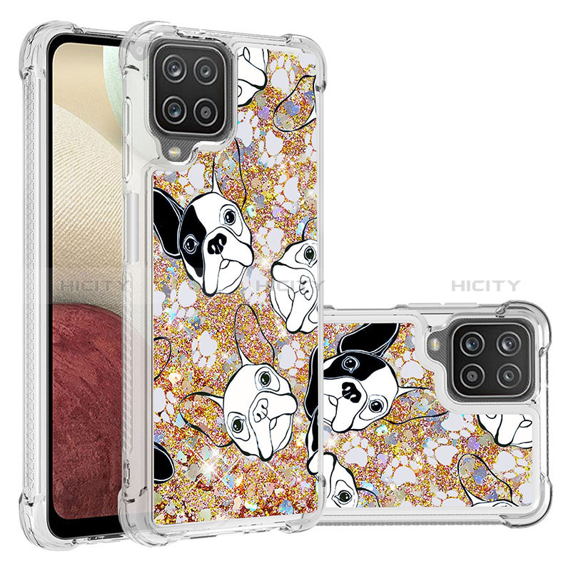 Funda Silicona Carcasa Goma Bling-Bling S03 para Samsung Galaxy A12 Nacho