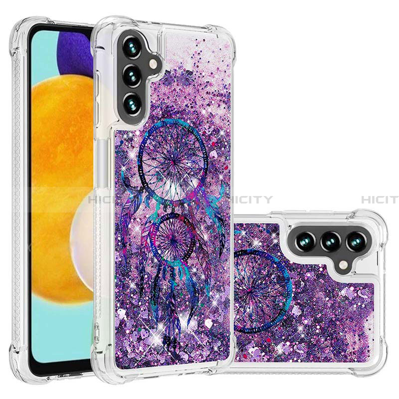 Funda Silicona Carcasa Goma Bling-Bling S03 para Samsung Galaxy A13 5G Morado