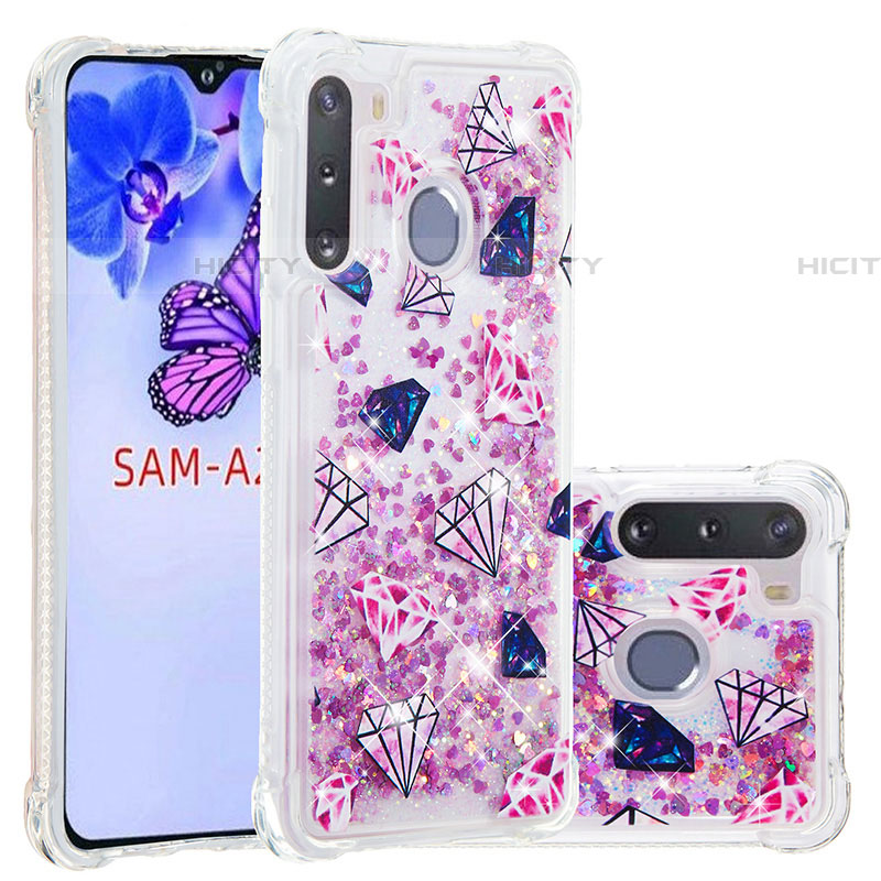 Funda Silicona Carcasa Goma Bling-Bling S03 para Samsung Galaxy A21 European