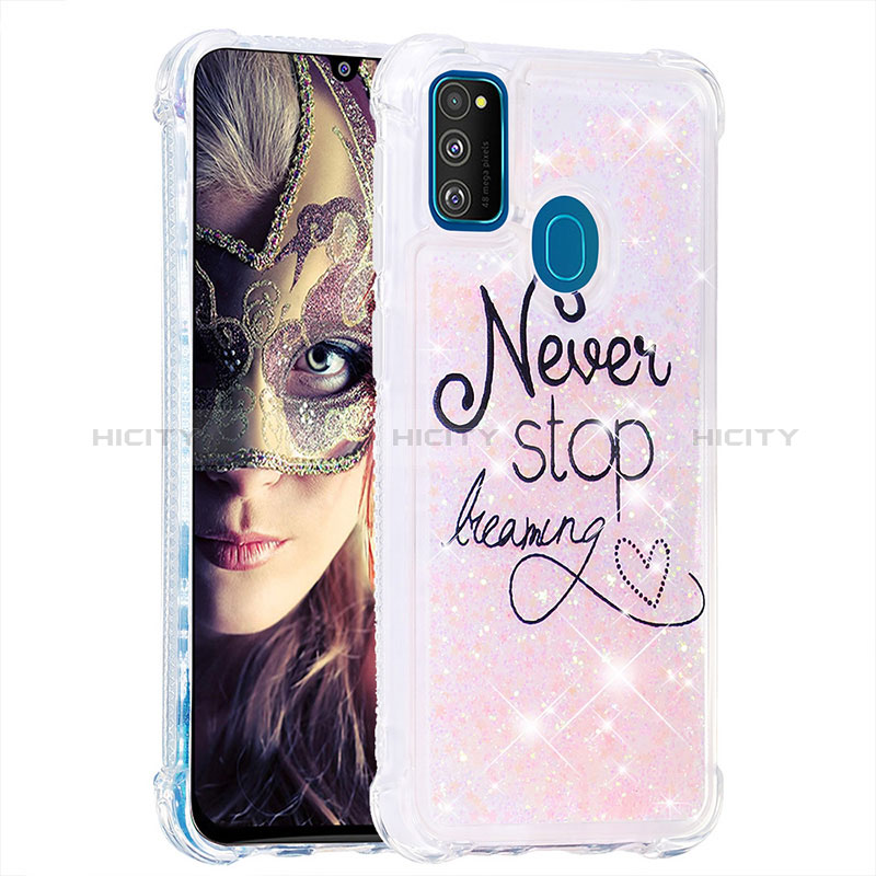 Funda Silicona Carcasa Goma Bling-Bling S03 para Samsung Galaxy M21