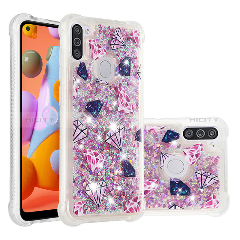 Funda Silicona Carcasa Goma Bling-Bling S04 para Samsung Galaxy A11 Multicolor