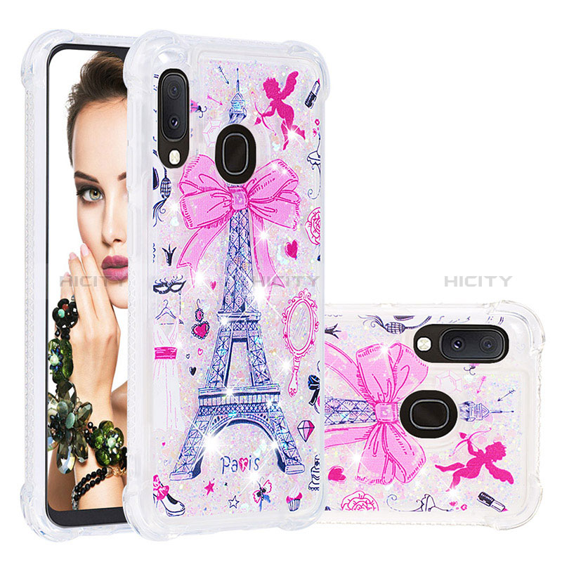 Funda Silicona Carcasa Goma Bling-Bling S04 para Samsung Galaxy A20e