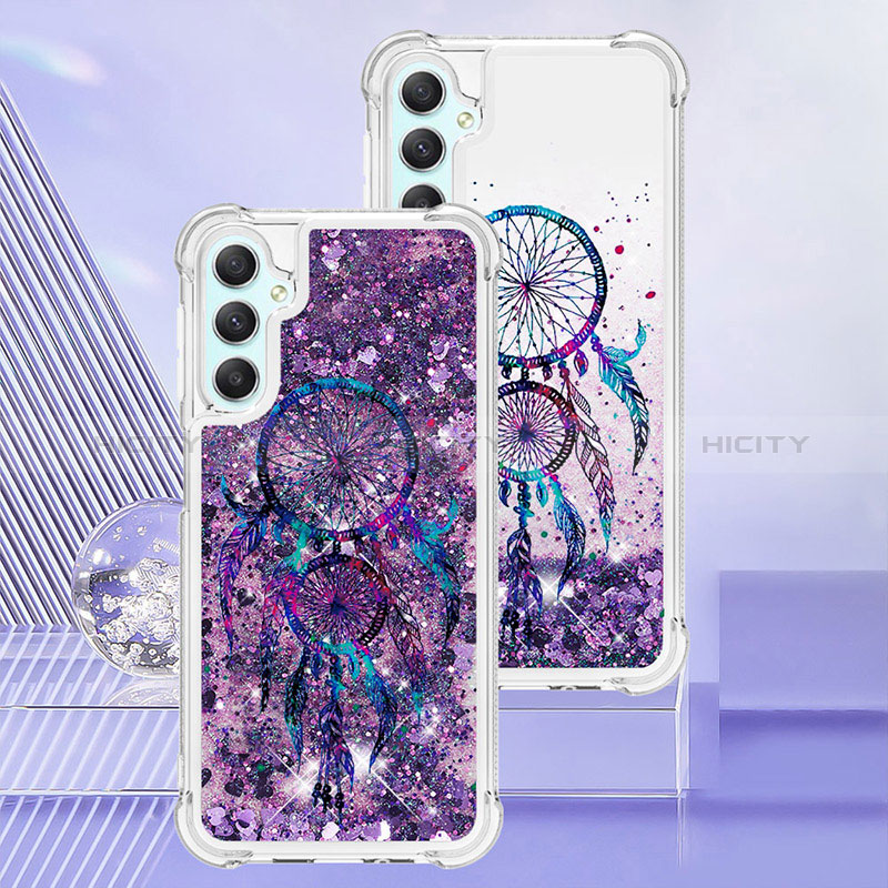 Funda Silicona Carcasa Goma Bling-Bling YB1 para Samsung Galaxy A25 5G Morado