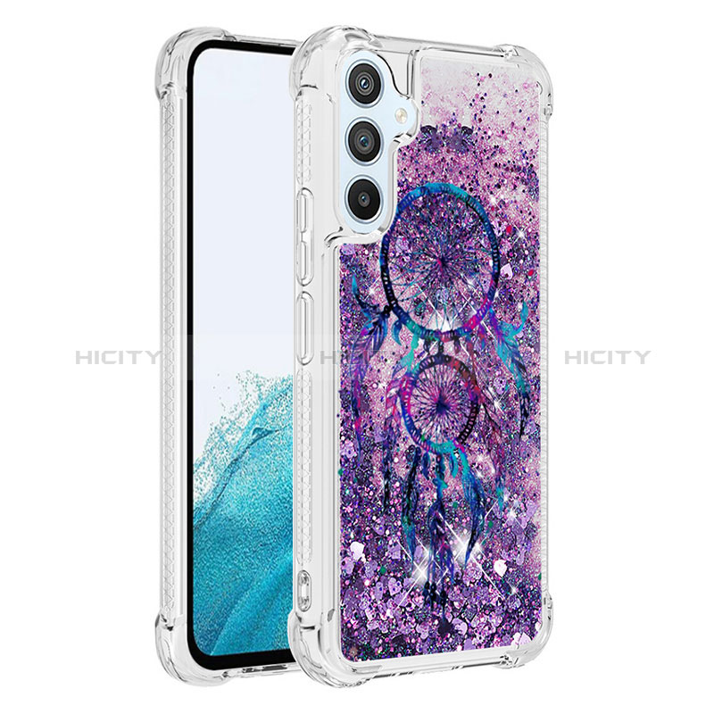 Funda Silicona Carcasa Goma Bling-Bling YB1 para Samsung Galaxy A54 5G Morado